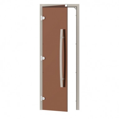 Дверь для бани стеклянная SAWO 741-3SGA-L-1 бронза 1900х700