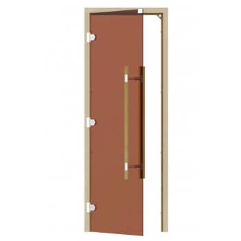 Дверь для бани стеклянная SAWO 741-3SGA-L-3 бронза 1900х700