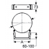 Раздвижной настенный хомут (60 - 100 мм) Schiedel Permeter 25/50 D450 мм