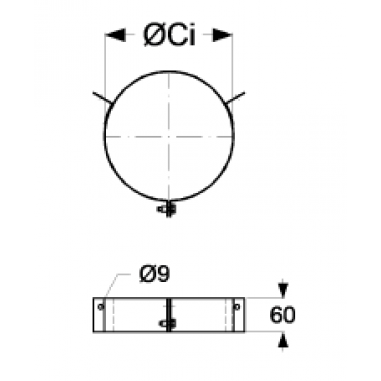 Кольцо для растяжек Schiedel ICS 25/50, D400 мм