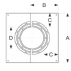 Противопожарная вентилируемая пластина 30-45° Schiedel ICS 25/50 D400 мм