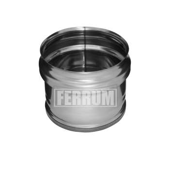 Заглушка внешняя д/трубы (430/0,5 мм) D 110 (нижняя) Ferrum