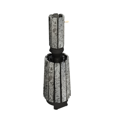 Дымоход-конвектор Grill’D Stone (D130/250) (Серпентинит)