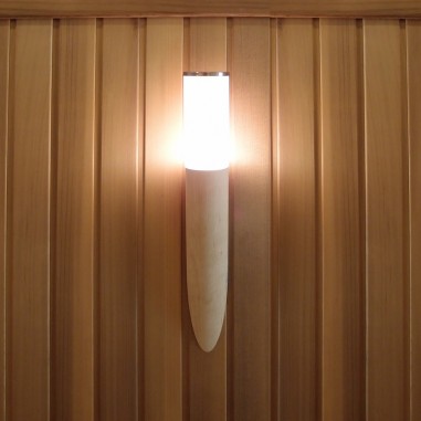 Светильник Licht-2000 Torcia Vetro (Факел, береза, установка на стену)