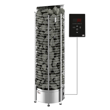 Электрическая печь SAWO Tower TH5-90Ni2-WL-P 9 кВт (встроенный блок мощности, пульт покупается отдельно)