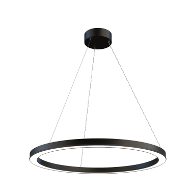 Светильник черный CIRCLE подвесной D500 H45 B45 LED 41W