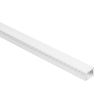 Накладной алюминиевый профиль LS.1613-W-R белый, для однорядной ленты