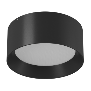 Светильник светодиодный потолочный накладной , серия BQ, Черный, 20Вт, IP20, Теплый белый (3000К)