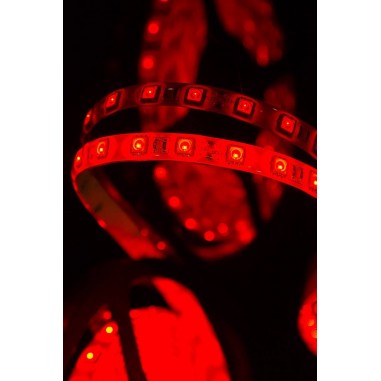 Лента светодиодная стандарт 5050, 60 LED/м, 14,4 Вт/м, 12В , IP65, Цвет: Красный