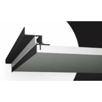 Профиль PG-FLC-30 47х41х2000мм для монтажа потолка из гипсокартона с безрамным примыканием и подсветкой (теневой потолок с подсветкой)