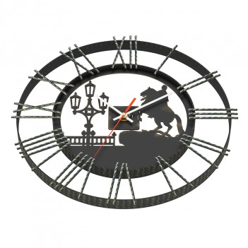 Часы кованные Везувий Санкт-Петербург